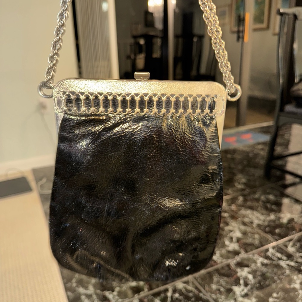 Elegant Black and Silver Women's Bag